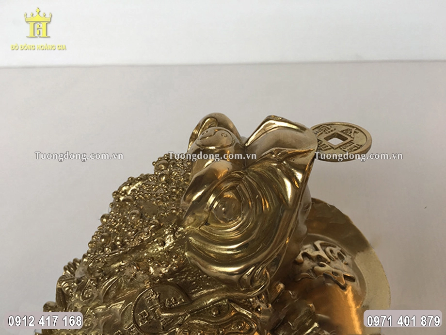 Miệng cóc ngậm đồng tiền xu cổ